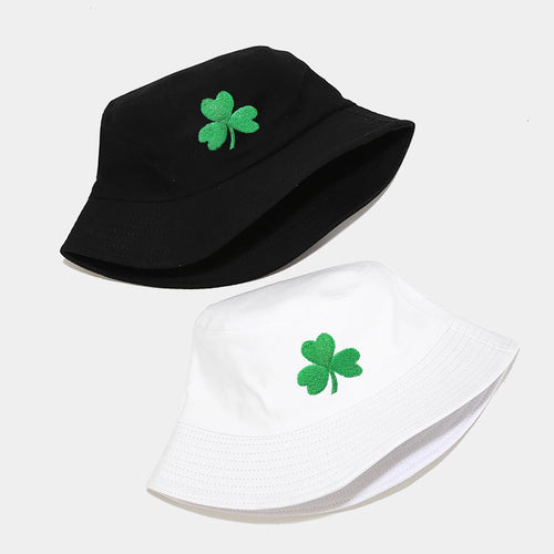 “Shamrock” Fashionable Embroidered Fashionable Fisherman Hat Bucket Hats For Men Women