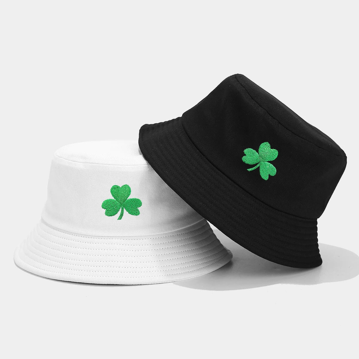 “Shamrock” Fashionable Embroidered Fashionable Fisherman Hat Bucket Hats For Men Women