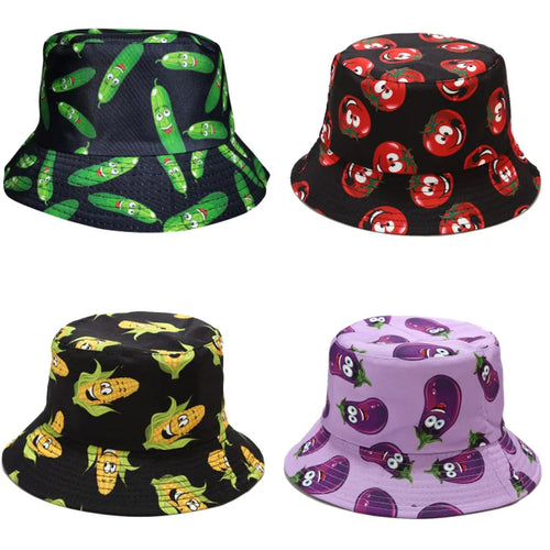 Wholesale Bucket Hat Various Vegetable Pattern