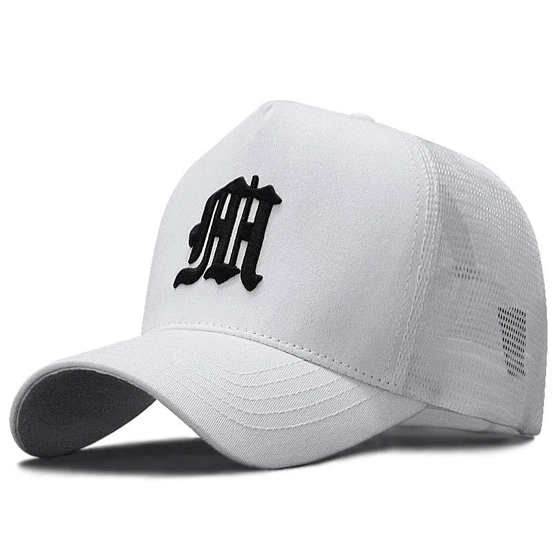 56-60CM 61-68cm Big Head Man Plus Size Baseball Cap Men Summer 100% Cotton Mesh Trucker Hat Male 3d Embroidery