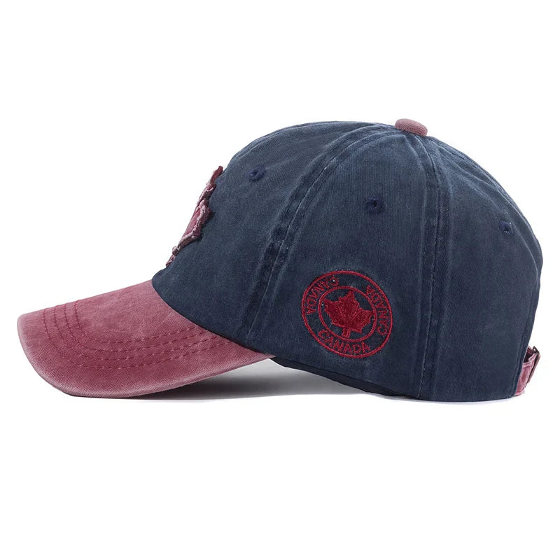 Unisex Washed Cotton Vintage Cap Canada Big