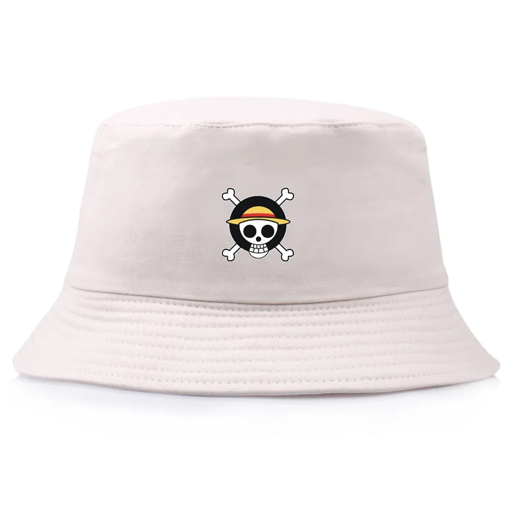 Anime Print Bucket Hats Unisex Fashion Women Men