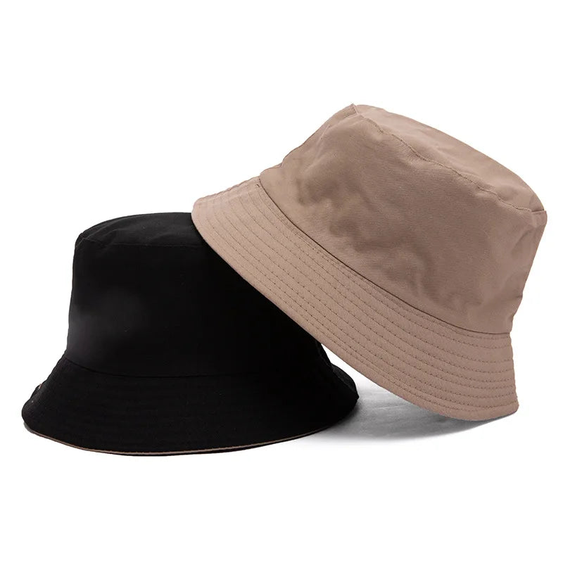 Cotton Solid Double Sided Bucket Hat