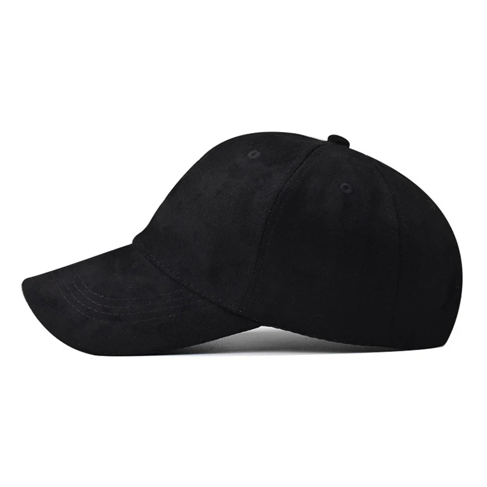 Stylish Green Orange Suede Baseball Cap