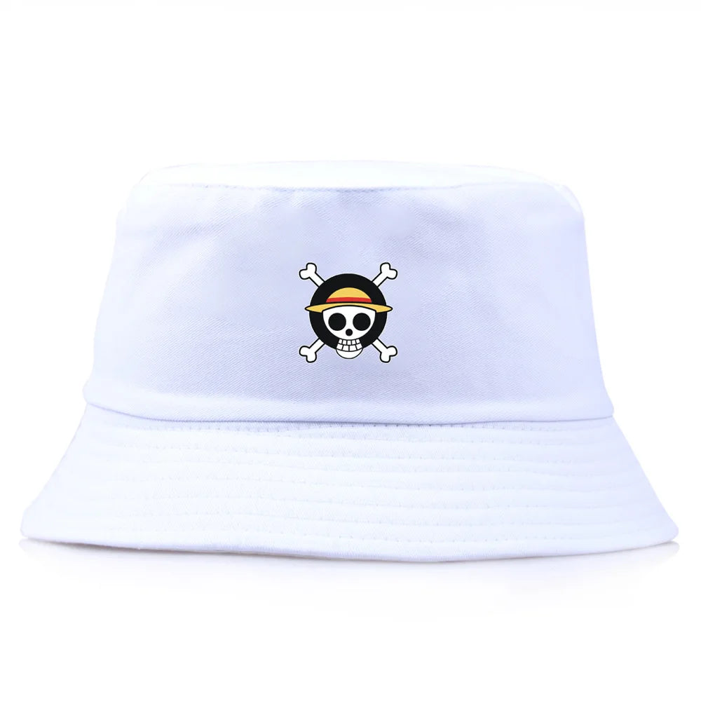 Anime Print Bucket Hats Unisex Fashion Women Men