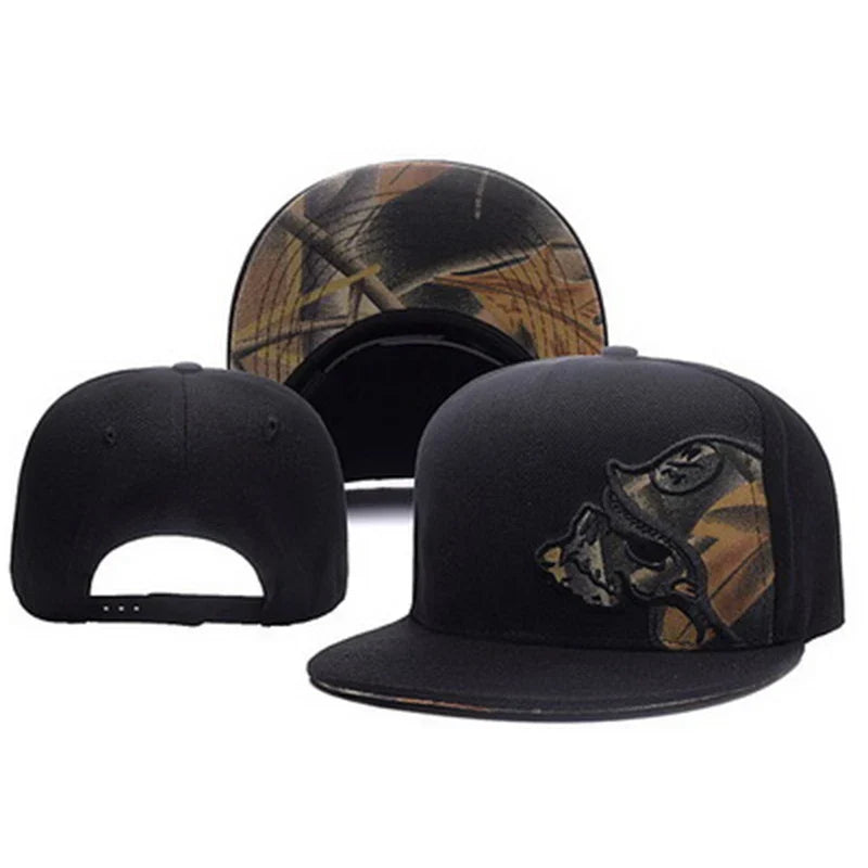 Unisex Skeleton Embroidery Baseball Cap