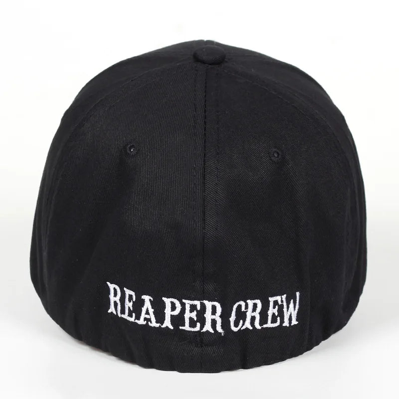 Brand Black Hats Sons Of Anarchy For Reaper Crew Fitted Baseball Cap