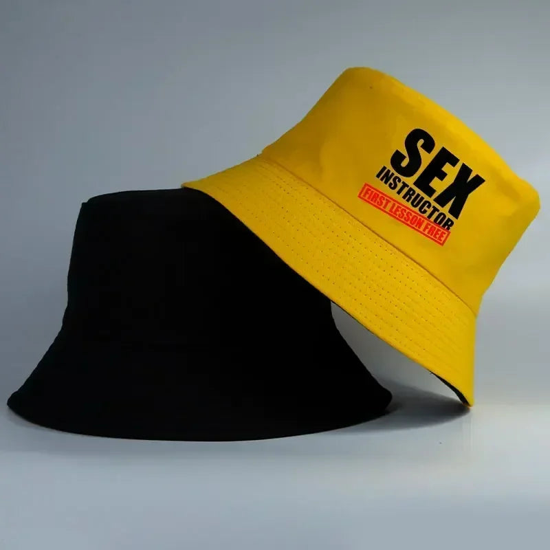 Unisex Summer Reversible Cotton Bucket Hat Man Woman