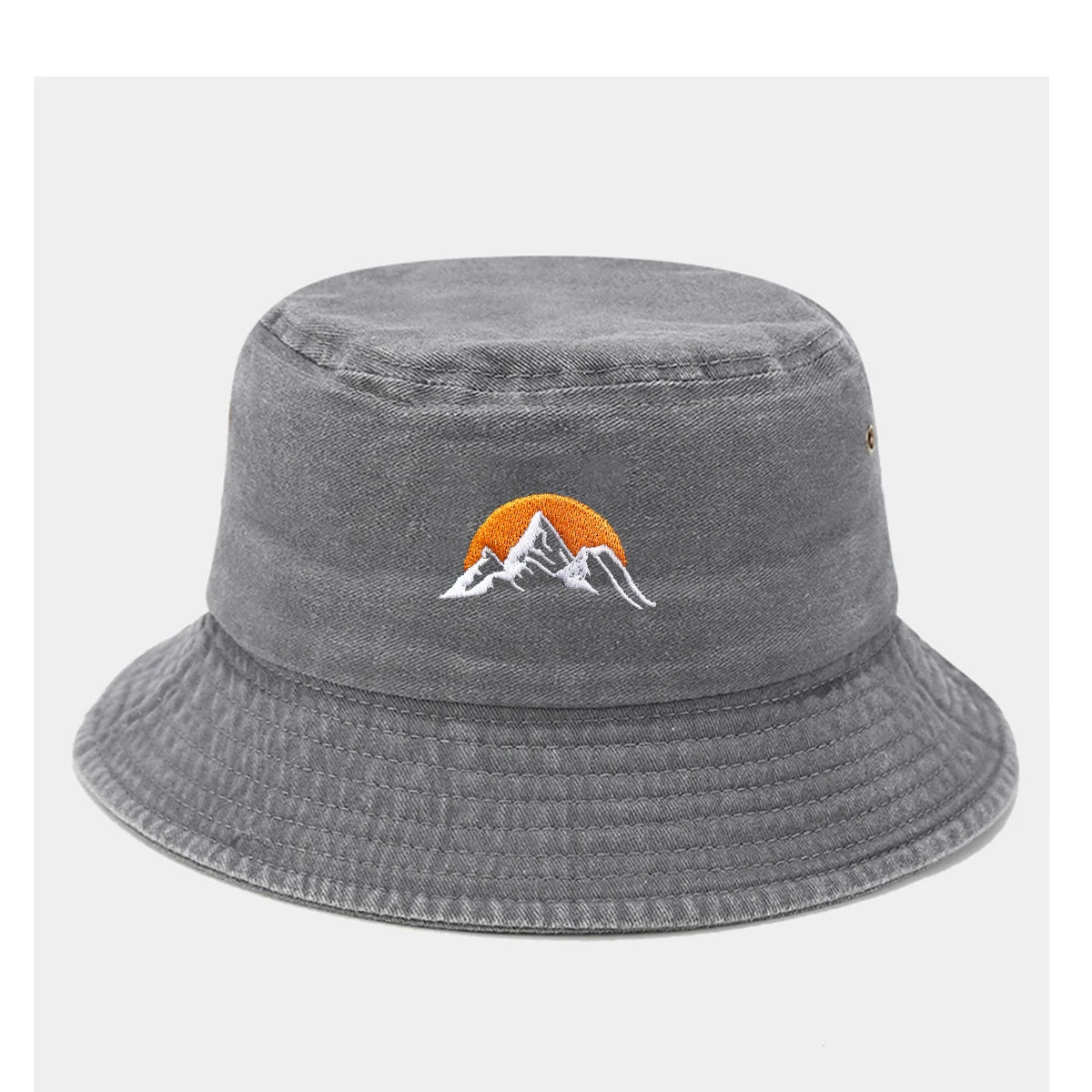 “Sunrise” Fashionable Embroidered Bucket Hat Fisherman Hat And Sun Hat