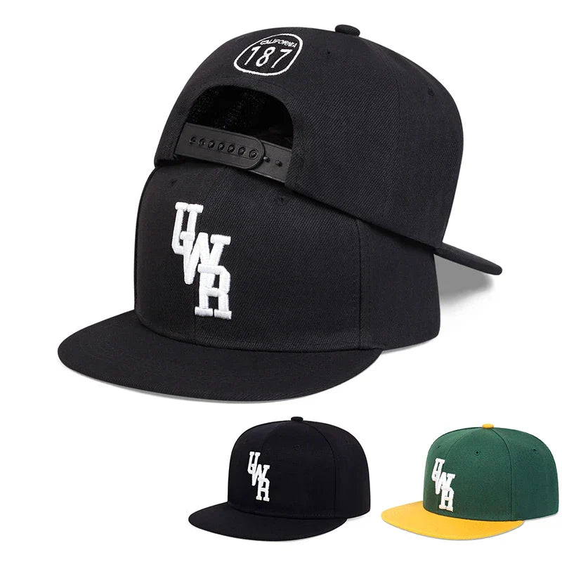 Unisex UWR Letter Embroidery Baseball Hats