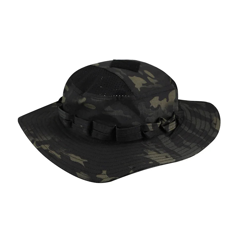 Camo Tactical Enthusiasts Square Pocket Bonnie Cap