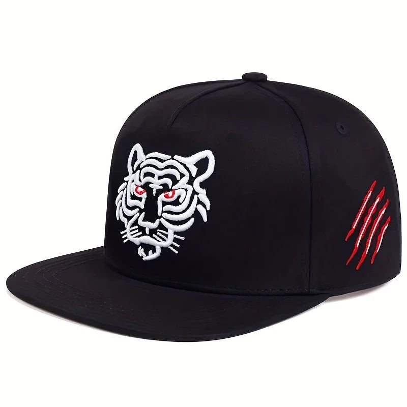 Unisex Tiger Embroidery Hip-hop Hats Baseball Caps Snapback Caps