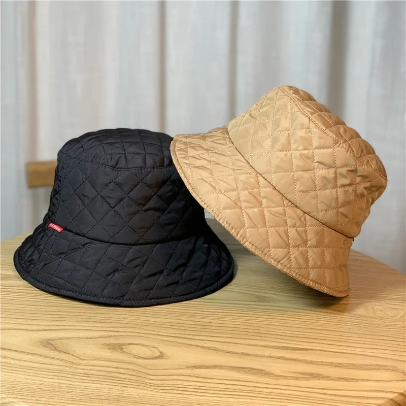 Winter Ultra Light Down Bucket Hats For Women
