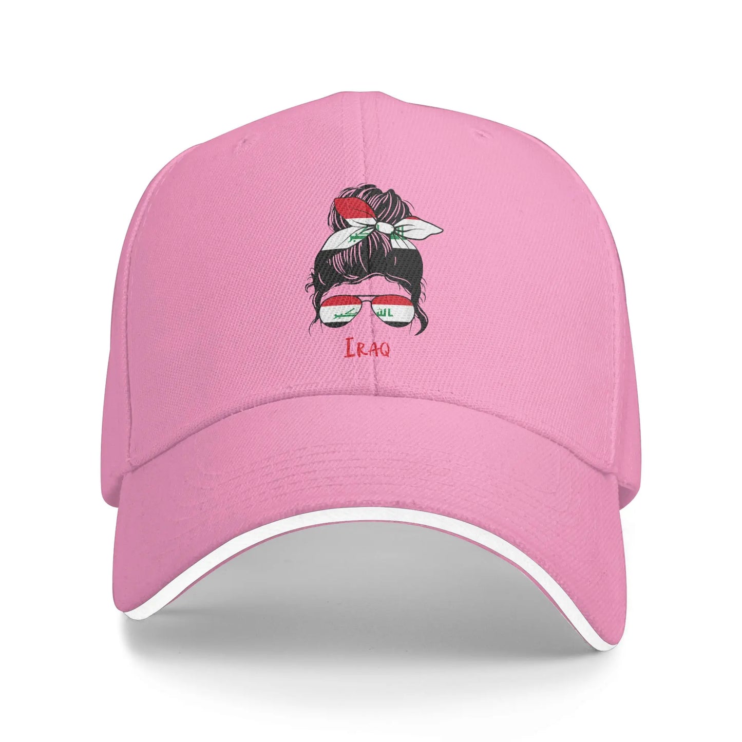 Men's Women's Iraqi Girl Iraq Girl Iraq Woman Flag Baseball Cap
