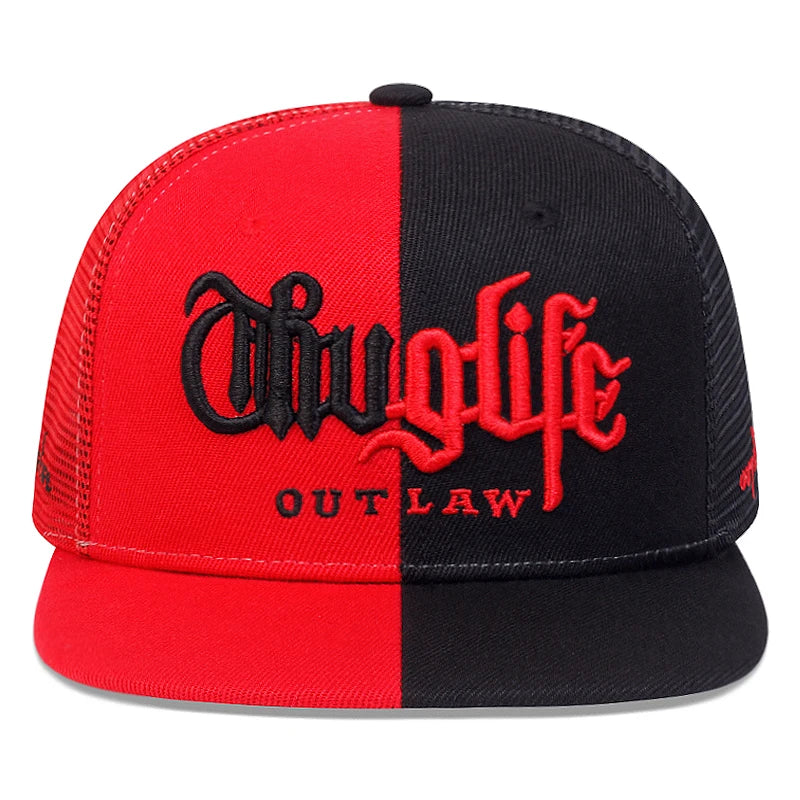 2025 Fashion Fastball CAP Thug Life Embroidery Hip Hop Baseball Cap Snapback Hat