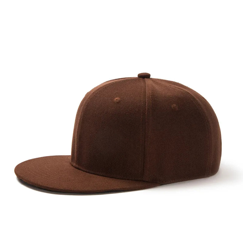 Unisex Flat Brim Snapback Hat For Men Women