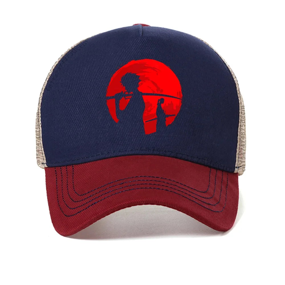 Gorgeous Red Moon Samurai Champloo Print Baseball Cap