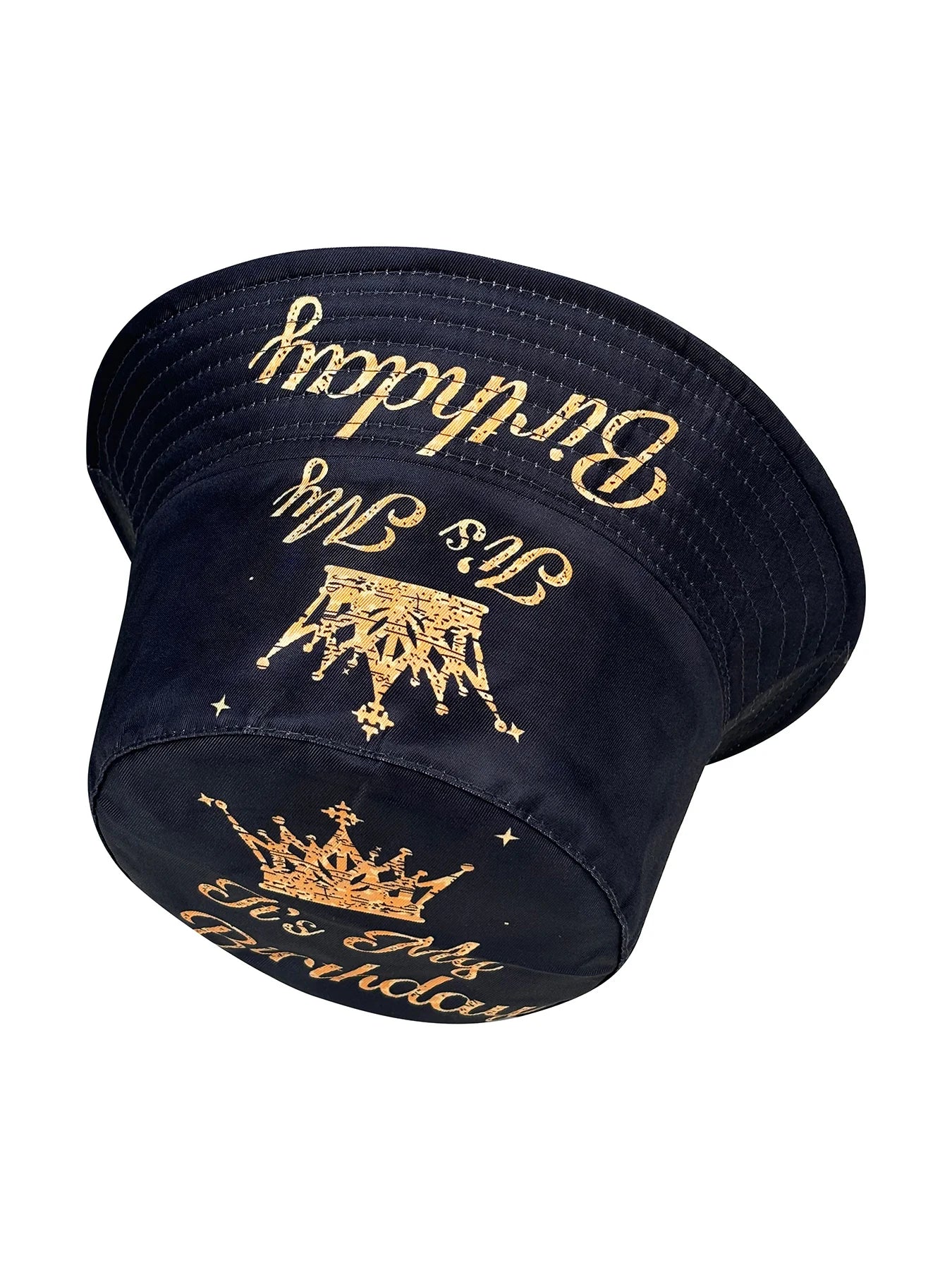 Birthday Party Crown Pattern Bucket Hats