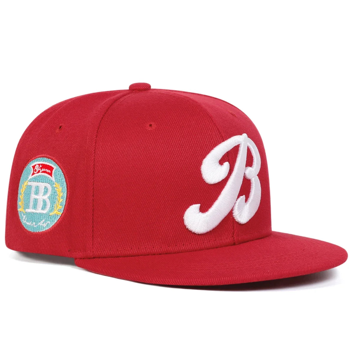 Unisex B Letter Embroidery Hip-hop Hats Snapback Caps Spring Autumn Outdoor