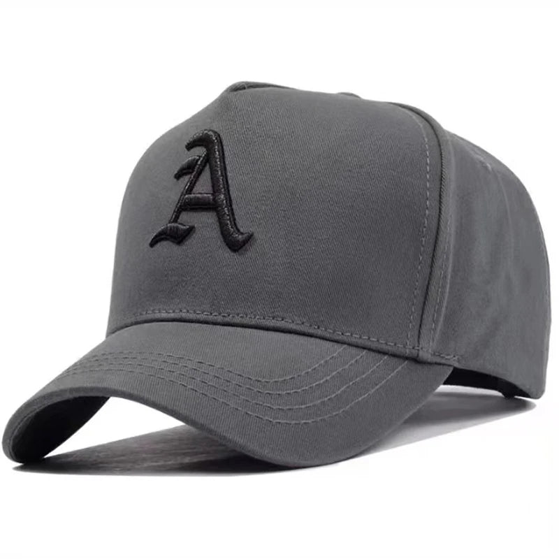 Unisex A Letter Embroidery Baseball Caps Sunscreen Hat