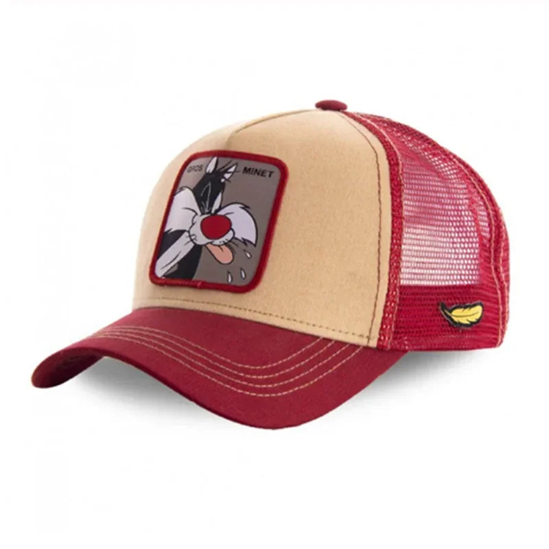 2New High Quality Brand Anime Cartoon Snapback Cotton Baseball Cap Men Women