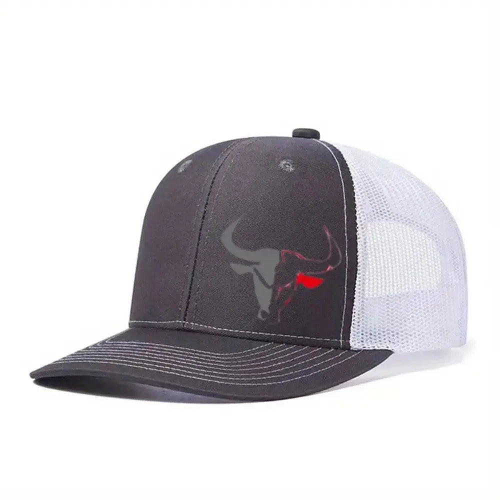 Casual Bull Head Print Summer Baseball Cap Mesh