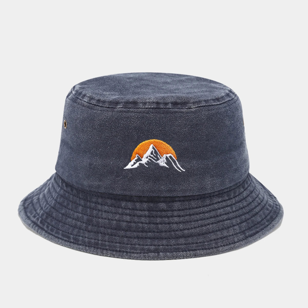 “Sunrise” Fashionable Embroidered Bucket Hat Fisherman Hat And Sun Hat