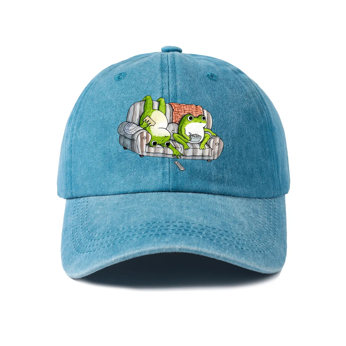 Bookish Frog Character Graphic Baseball Cap