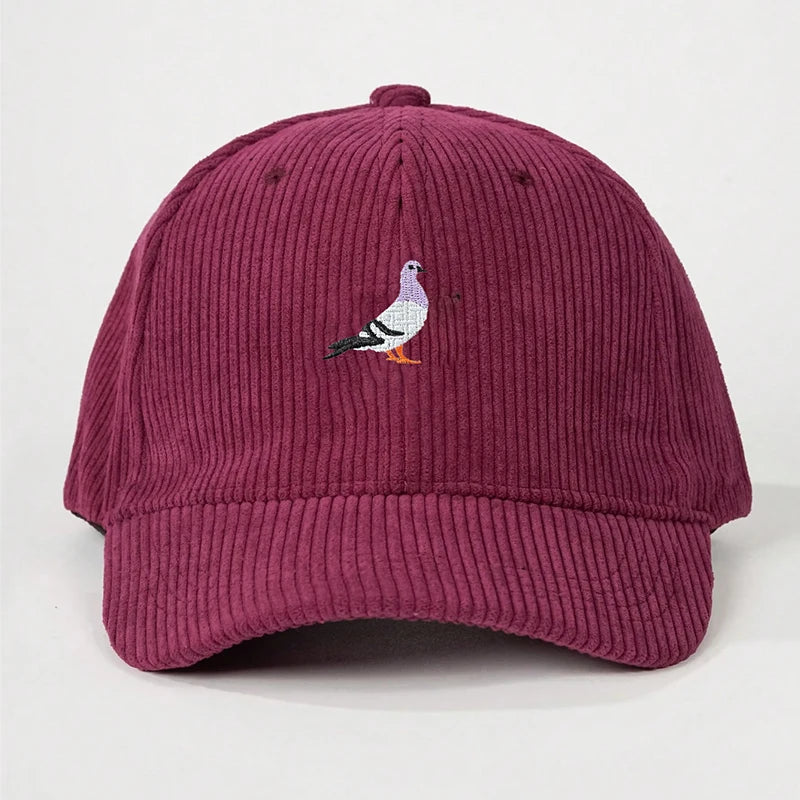 Baseball Cap Suitable For All Seasons, Pigeon Embroidery Pattern, Men's And Women's Daily Casual Fashion