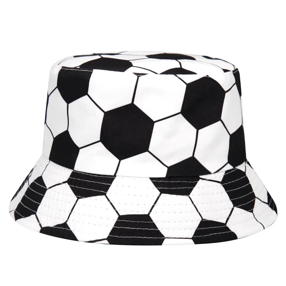 World Cup Football Printed Bucket Hat For Men Women