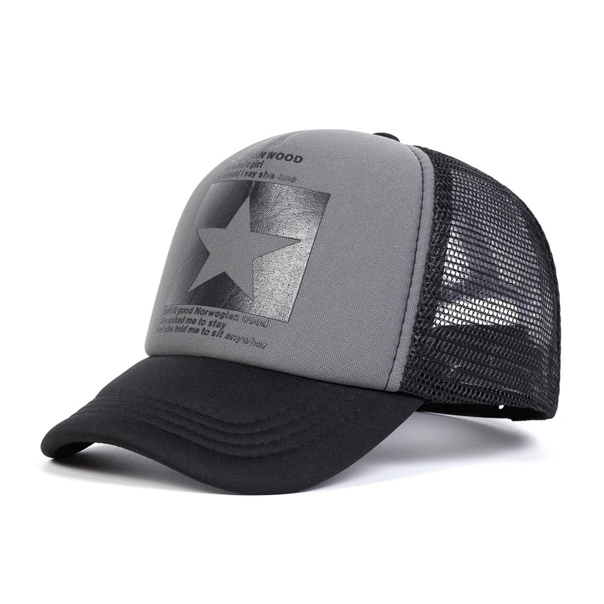 Children Five Pointed Star Print Baseball Net Caps
