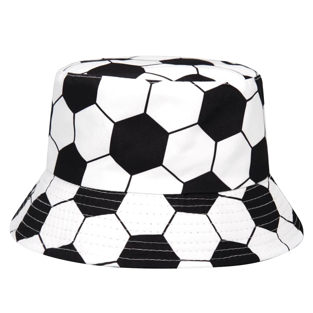 World Cup Football Printed Bucket Hat For Men Women
