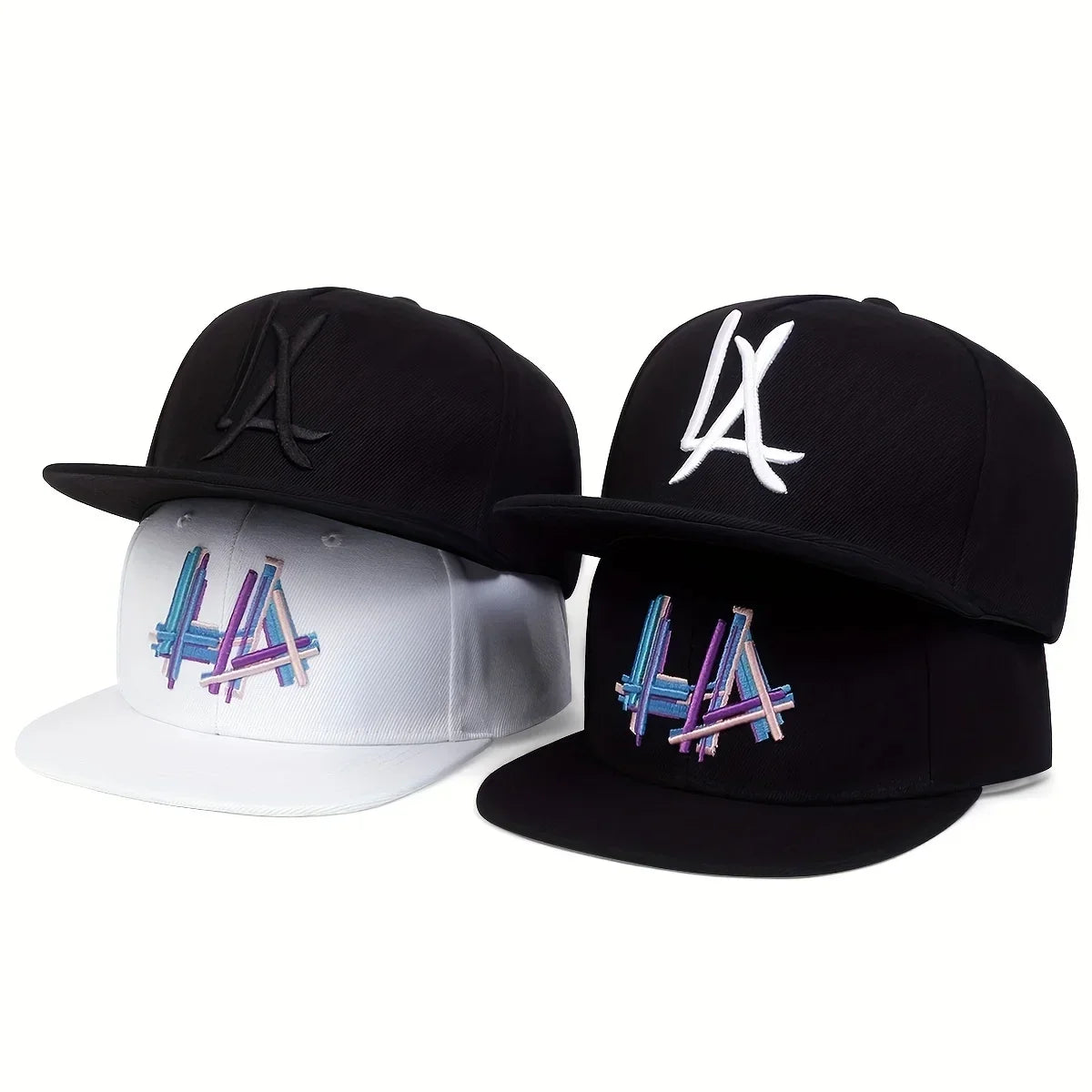 Unisex LA Letter Embroidery Hip-hop Hats