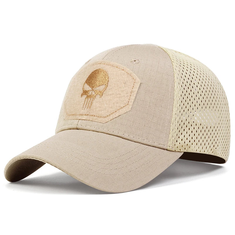 Unisex Skull Embroidery Baseball Cap