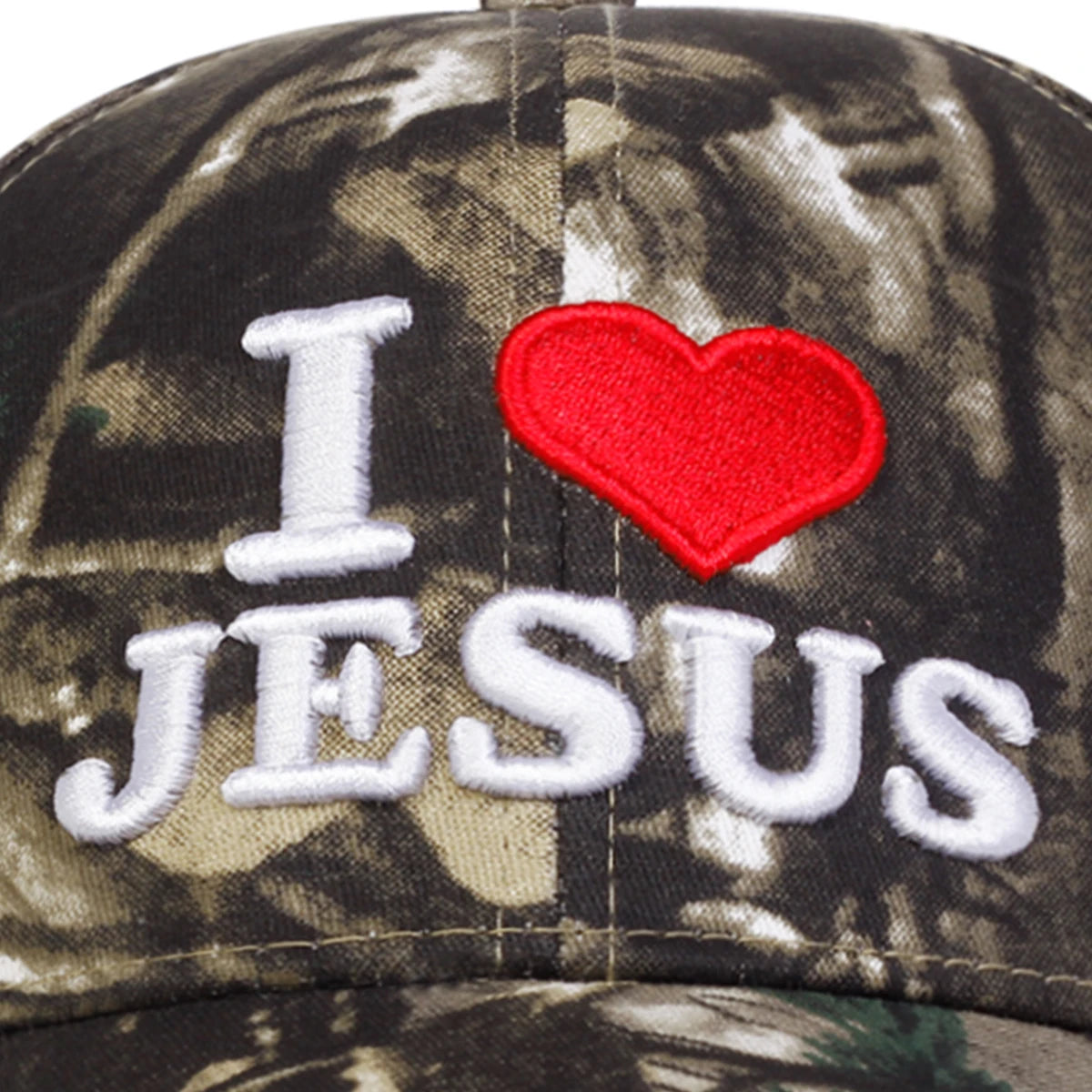 Unisex I LOVE JESUS Letter Embroidery Baseball Caps Sunscreen Hat
