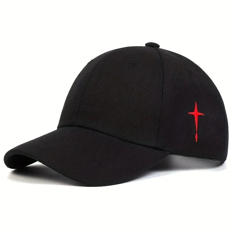 Unisex Simple Cross Embroidery Baseball Caps