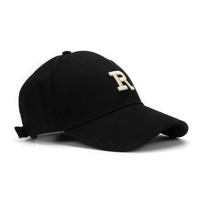 Letter R Embroidery Baseball Cap