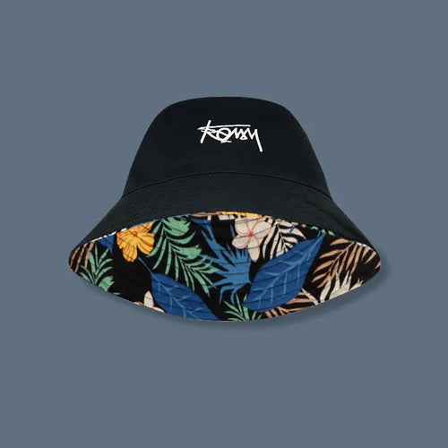 Big Head Size Bucket Hat Male Reversible Hawaii Korean Spring Hats