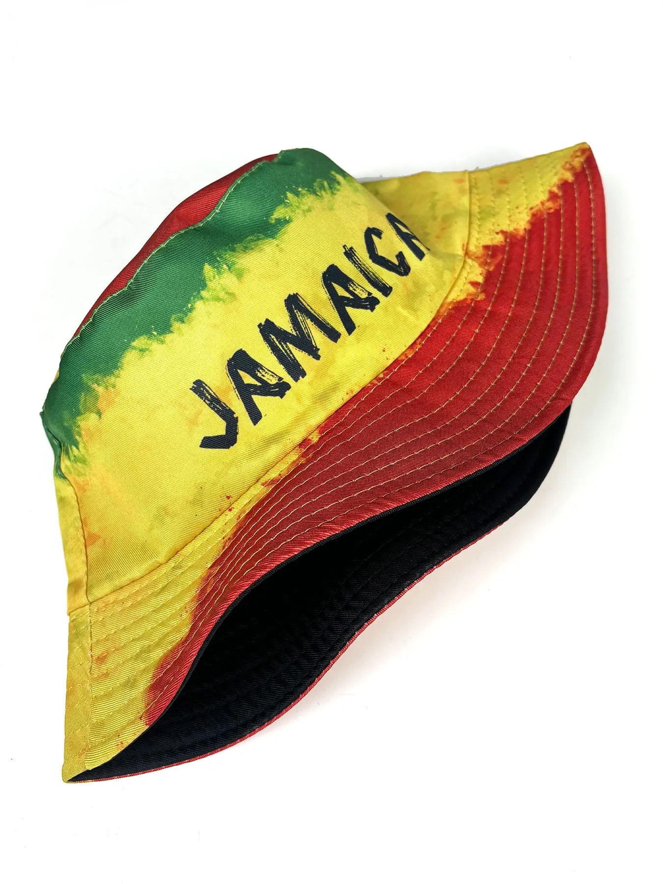 Brightly Colored Letter Print Bucket Hat Reversible Bucket Hat