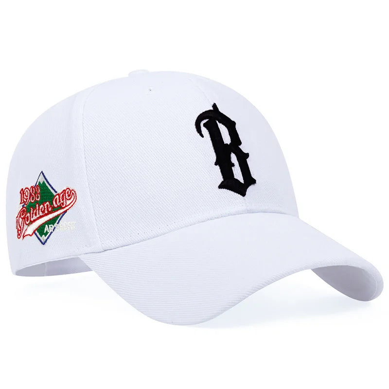 Unisex Letter B Side 1988 Embroidery Baseball Cap
