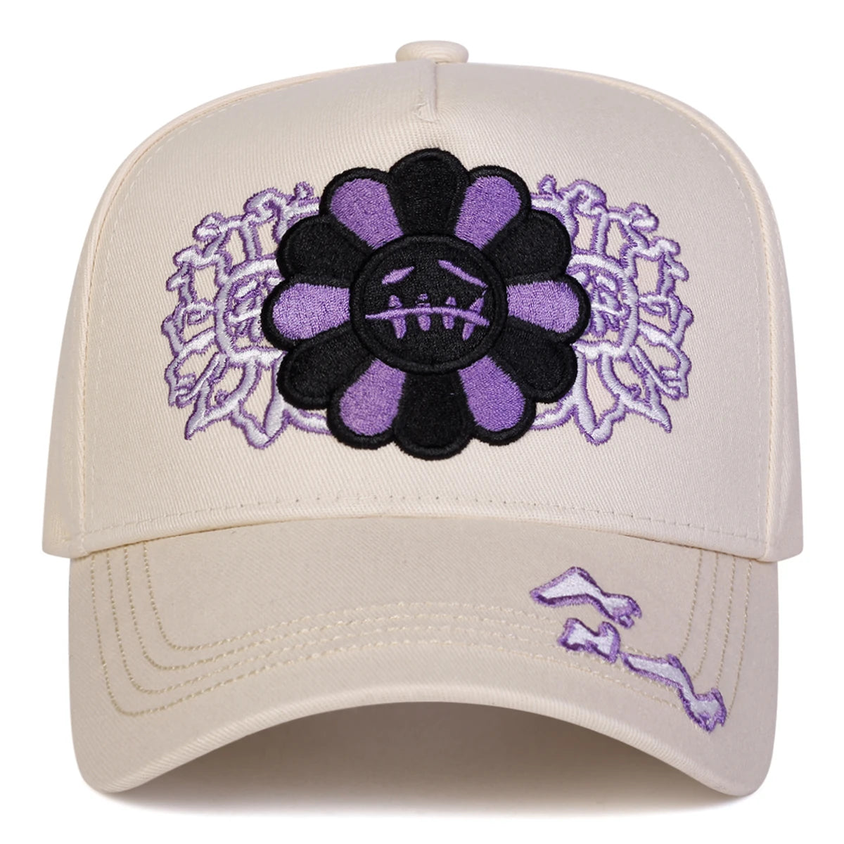 Sunflower Embroidery Baseball Caps