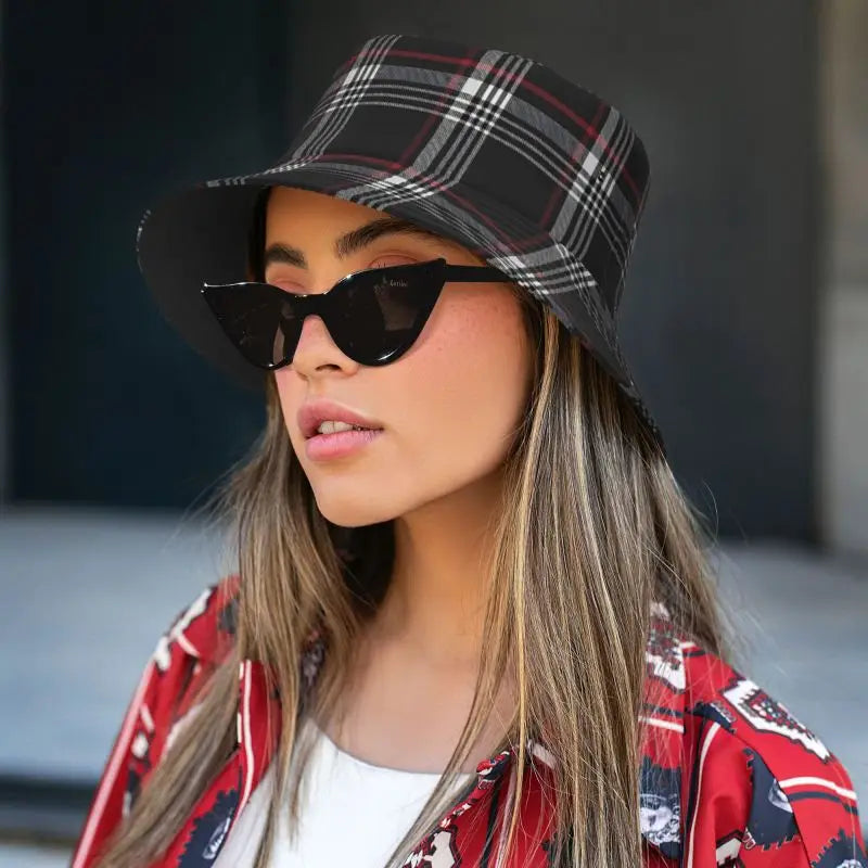 Custom GTI Tartan Bucket Hat For Women Men