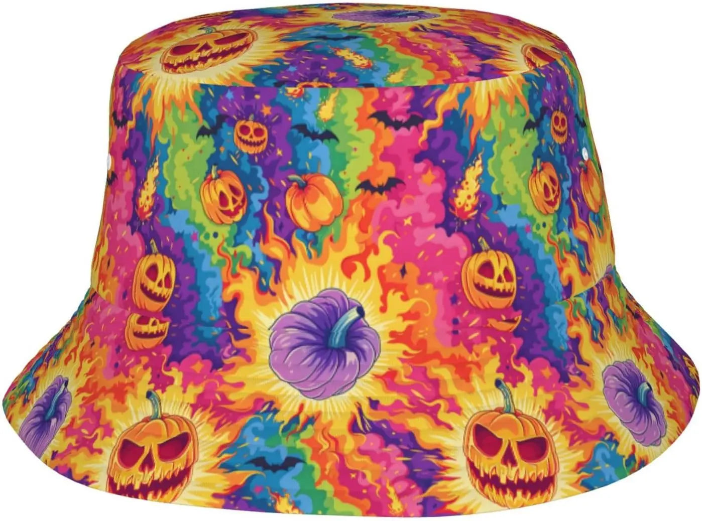 Bucket Hat For Halloween Cool Novelty Hats For Women Men Witch Hat Pumpkin Soup