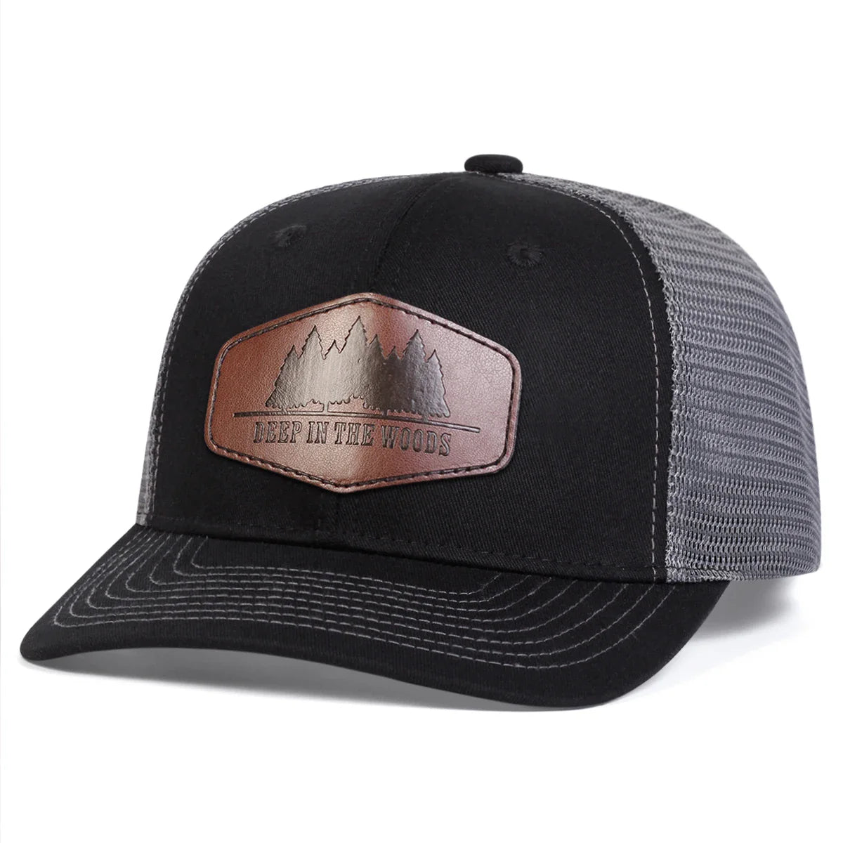 DEEP IN THE WOODS Leather Label Baseball Net Caps