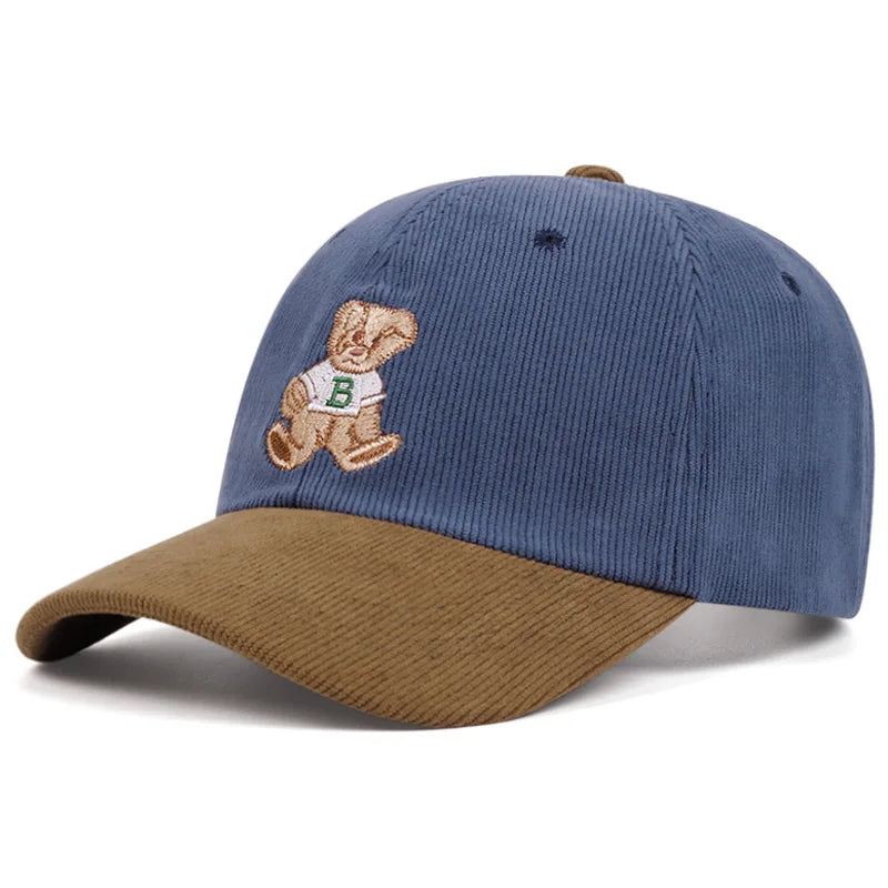 Adorable Teddy Bear Embroidery Baseball Hats Outdoor
