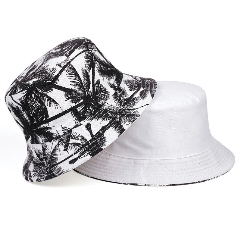 Unisex Double Sided Wearable Leaf Print Personality