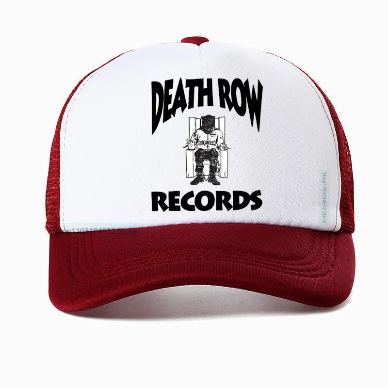 Funny Golf Hat Death Row Records White Baseball Cap