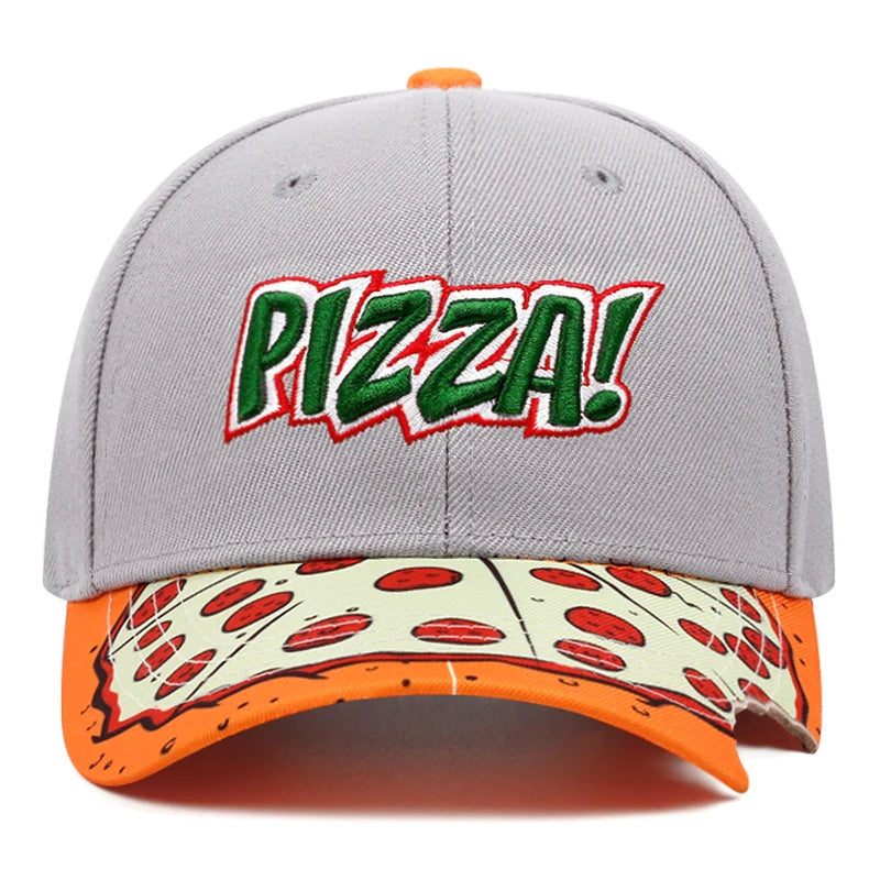 2025 New Pizza Design Embroidered Baseball Hat