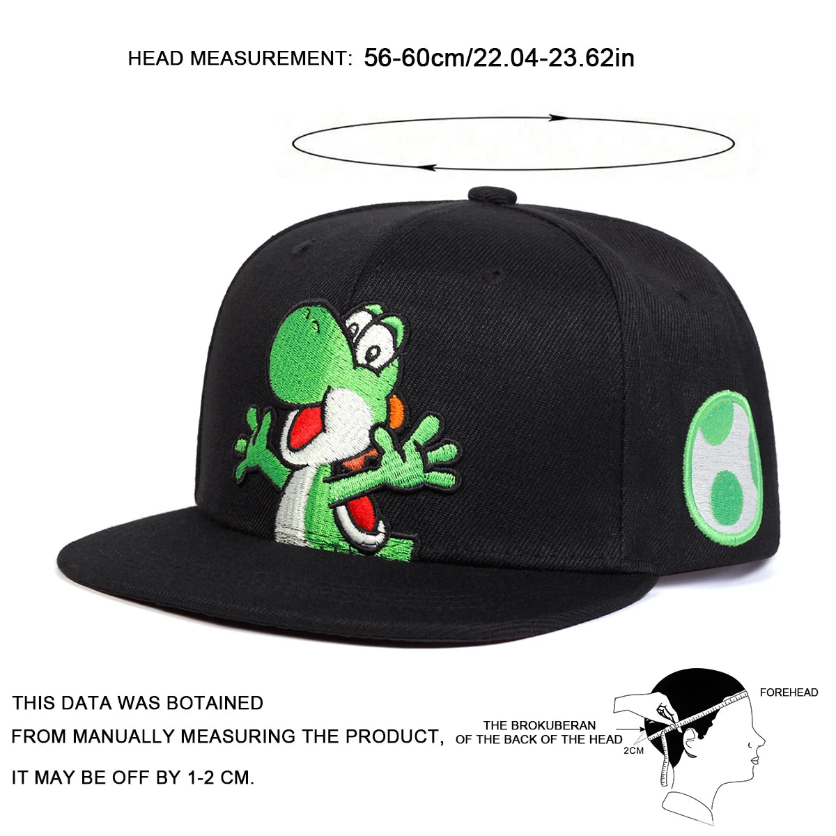 Unisex Dinosaur Embroidery Hip-hop Hats Snapback Caps