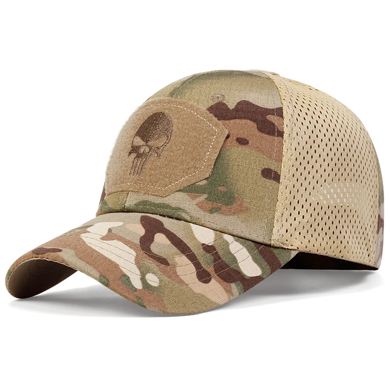 Unisex Skull Embroidery Baseball Cap
